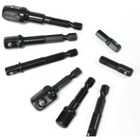 Chrome Vanadium Steel Socket Adapter Set Hex Shank 1/4 quot; 3/8 quot; 1/2 quot; Extension Drill Bits Bar Set Power Tools