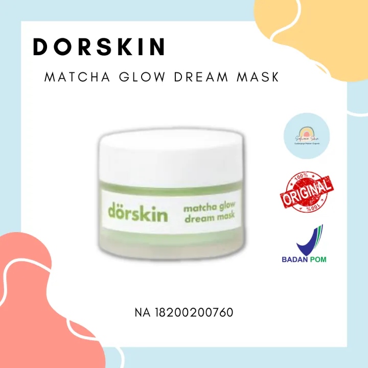 [READY] Matcha Glow Dream Mask Moisturizer dan Sleeping Mask by Dorskin Viral Termurah untuk