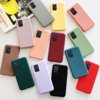 ✎ Candy Color Silicone Phone Case For Samsung Galaxy A03S A22 A32 4G A02S EUR A12 A42 A52 A72 5G A51 A71 Matte Soft Tpu Back Cover