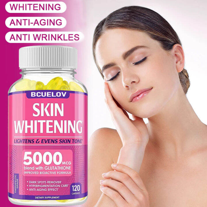 Collagen Vitamin C Whitening Glutathione Capsules Reduce Melanin Antioxidant Lazada PH
