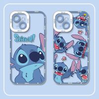 Disney Lilo Stitch Phone Case For iPhone 14 11 12 13 Pro MAX Mini 7 8 Plus XR XS SE Camera Protect Transparent Soft Cover