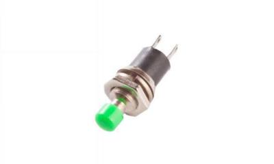 SPST momentary switch (Round D6.63mm Green) - COSW-0452