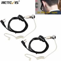 RETEVIS Acoustic Tube PTT Mic 2Pin Headphone Walkie Talkie Headset For Kenwood TYT Baofeng 888s UV-5R UV-82 RT22 H777 RT5R Radio