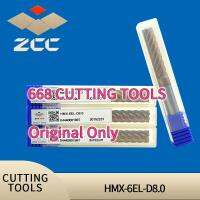 68HRC ZCC CT HMX-6EL-D8.0 ดอกเอ็นมิลคาร์ไบด์ 6 ร่องแบบแบนพร้อมก้านตรงและคมตัดยาว