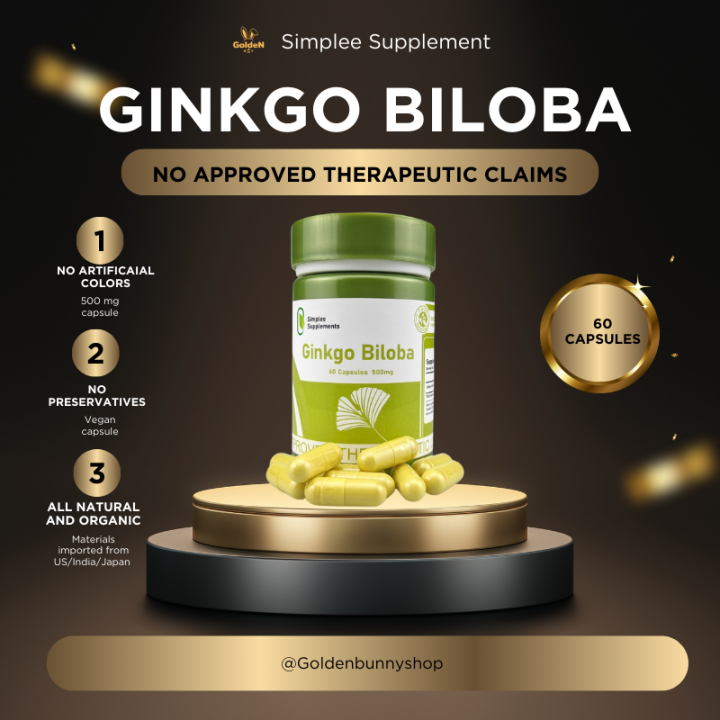 Simplee Ginkgo Biloba Capsule Supplement Lazada PH