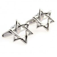 Jewish Star Cufflink Cuff Link 4 Pairs Wholesale Free Shipping