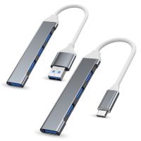 USB 3.0ฮับยูเอสบี USB ฮับ Type C ท่าเรือ4พอร์ตเครื่องแยกอเนกประสงค์อะแดปเตอร์ OTG Type C ศูนย์กลางสำหรับ Macbook Pro USB 3.0 2.0