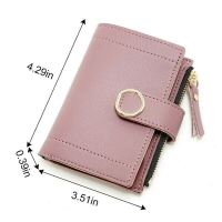 PU Leather Short Coin Folding Purse Wallet Women Wallet