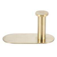 Wall Mounted Hand Towel Bar Rack Brushed Gold Stainless Steel Round Toilet Paper Holder Hook Hardware Accessories