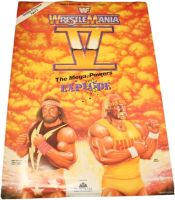 โปสเตอร์ Hulk Hogan Wrestlemania V X ผู้ชายตัวจริงดั้งเดิมทรัมป์พลาซ่า