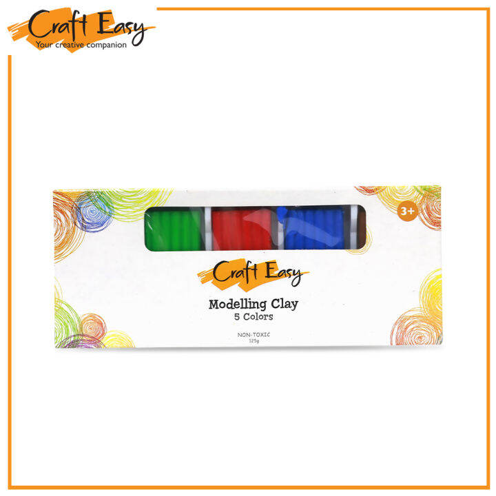 Craft Easy Modeling Clay Bar 5 Colors (125G) 1 Box Lazada PH