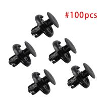 100Pcs AutoFastener Clip Car Body Push Retainer Pin Rivets 10mm Hole Clip Buckle Door Trim Panel Fender Clips