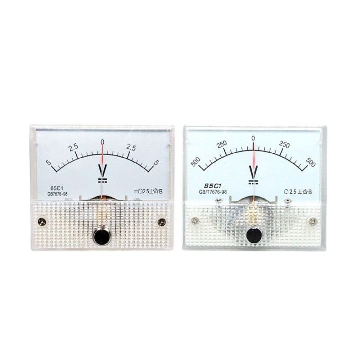 ต้นฉบับ-85c1-ตัวชี้ประเภท-dc-บวกและลบแรงดันไฟฟ้าเมตร-5v10v15v20v30v50v100v500v-2-way-ตัวบ่งชี้ตาราง