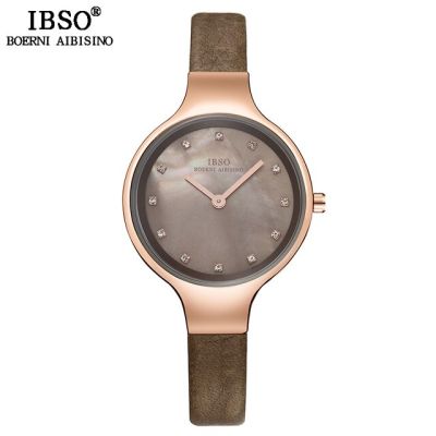 IBSO นาฬิกาควอตซ์ดีไซน์คริสตัลนาฬิกาข้อมือของผู้หญิงที่มีคุณภาพสูงสำหรับผู้หญิงนาฬิกาหน้าปัดหรูหรา Relogio Feminino