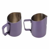 [hot]❈✗❀  450/600ML Frothing Pitcher Jug Slanting Mouth Grade Pull Cup