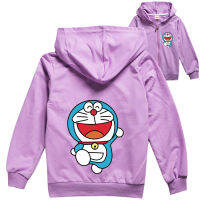 Doraemon เด็กชายหน้ากากเสื้อหญิงซิปเสื้อแขนยาว8530การ์ตูนอะนิเมะพิมพ์เสื้อผ้าเด็กเสื้อผ้าเด็กเสื้อผ้าเด็กฤดูใบไม้ผลิ Casual แฟชั่นเสื้อคลุมกีฬา