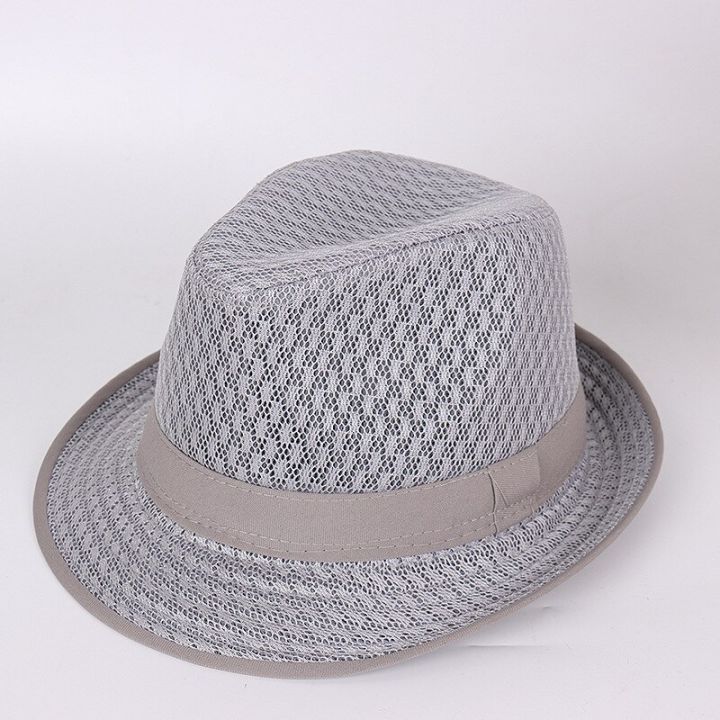 หมวก-fedoras-สำหรับผู้ชายในช่วงฤดูร้อนหมวกทรงโบเลอร์แจ๊สหมวกลายสก๊อตผู้ใหญ่
