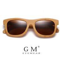 GM Natural Wooden Sunglasses Handmade Polarized Mirror Fashion Bamboo Eyewear sport glasses S1725 Decanters