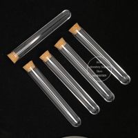 【CW】♧◄◙  100pcs/lot 12x100mm Lab Plastic Test Tubes with Corks Stoppers for Wedding Laboratory School Using