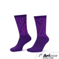 ARI PIXEL CREW SOCKS - PURPLE/VIOLET ถุงเท้าสั้น อาริ พิกเซล สีม่วง