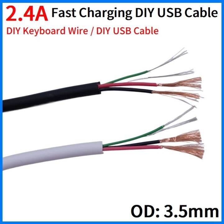 [ZHI DONG] 2.4A Fast Charging DIY USB Cable Repair Connect Data