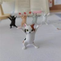 Kawaii kitten desktop toy cat holding pen holder interesting desk decoration accessories School children relieve anxiety Autism