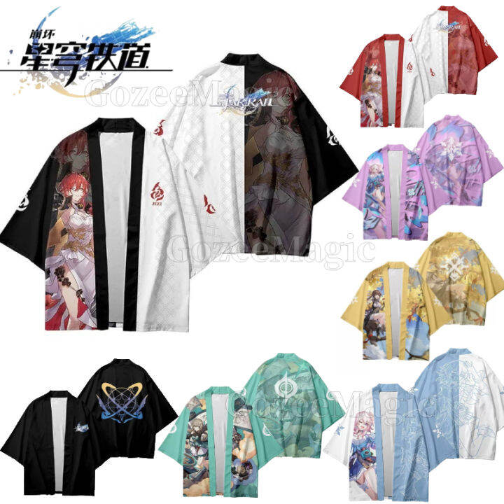 Honkai Star Rail Cosplay Kimono Cloak Men and Women 3D Printing Kafka ...