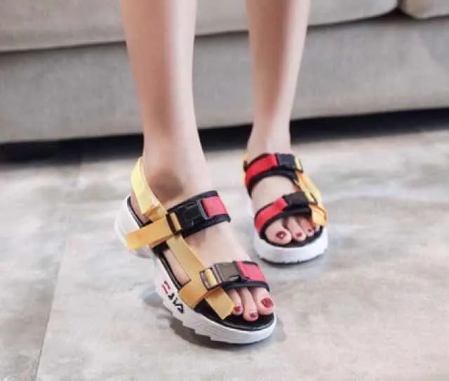 fila wedge sandals