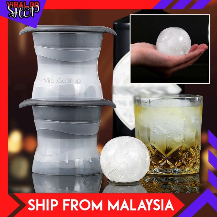 Whiskey Ice Ball Maker Silicone Sphere Ice Cube Mold Bar Ice Mold