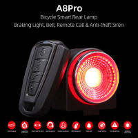 Bicycle Rear Lamp king Light Anti-theft Alarm Remote Call Wireless Control LED Lantern Siren Saddle Seatpost Double Mount