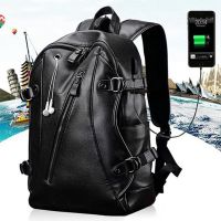 ✟♨ Waterproof Waterproof Backpacks Pu Leather Waterproof Backpack - Men Backpack Usb - Aliexpress
