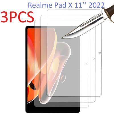 3ชิ้นสำหรับแผ่น Realme X 11 2022กระจกเทมเปอร์ปกป้องหน้าจอ3แพ็คแท็บเล็ตป้องกันฟิล์ม