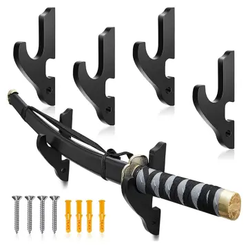 Single sword wall display fibreboard stand black rack for japanese