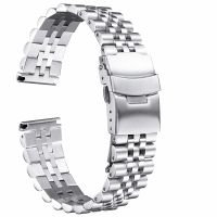 316L Stainless Steel Watch Band 18mm 19mm 20mm 21mm 22mm 23mm 24mm 26mm Watch Strap Men Women Double Lock Buckle Watchbandby Hs2023