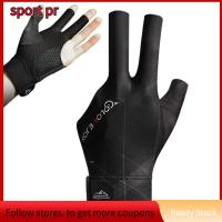 SPORT PR 1PCS สามนิ้วค่ะ ถุงมือสนุ๊กเกอร์ ป้องกันการลื่นไถล ซ้ายมือขวา ถุงมือสำหรับฝึก ทนทานต่อการใช้งาน สแปนเด็กซ์ ถุงมือบิลเลียด อุปกรณ์เสริมสำหรับฟิตเนส