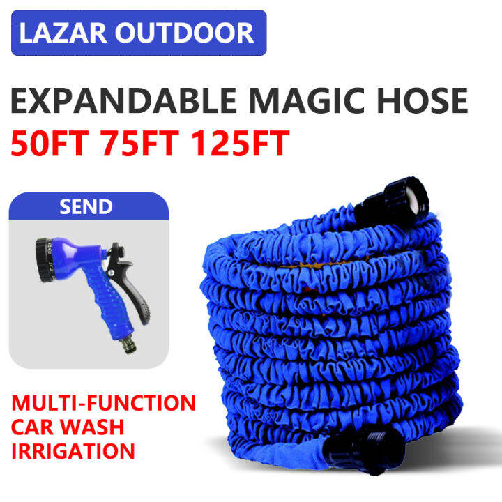 【cod】50FT 75FT 125FT Garden Hose Expandable Magic Flexible Water Hose