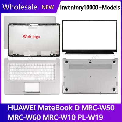 For HUAWEI MateBook D MRC-W50 MRC-W60 MRC-W10 PL-W19 Laptop LCD back cover Front Bezel Hinges Palmrest Bottom Case A B C D Shell