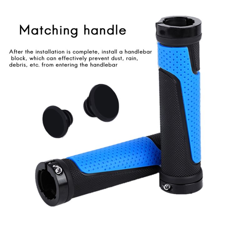 bicycle-rubber-grips-mountain-bike-bilateral-lockable-non-slip-handle-cover-bicycle-accessories-cycling-equipment