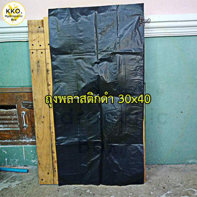 ถุงพลาสติกดำ ขนาด 30x40 ใบใหญ่ (1 ใบ)