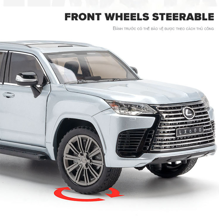 รถบรรทุกโมเดลรถยนต์สำหรับยานพาหนะ-kids-toys-รถ-lexus-lx600-suv-ของเล่นอัลลอยโลหะรถเก็บสะสมงานอดิเรก