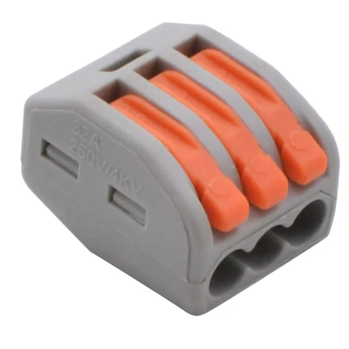 Snapklik.co : Asendelk 50pcs 6 Port Push-in Electrical Wire Connector