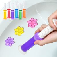 6 Pcs Toilet Cleaning Gel Toilet Deodorant Air Freshener Needle Cleaner Fresh Gel Detergent Flower Household Aromatic Cleaning