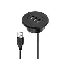 【No-profit】 Gadget Lab Bd 5ซม. Grommet Hole In-Desk Mounting 3พอร์ต USB 2.0 Hub แล็ปท็อปพีซีคอมพิวเตอร์ Dec-12A