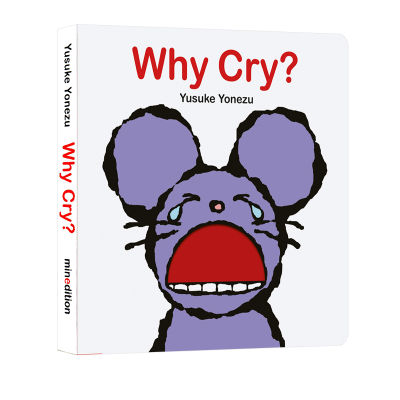 Why cry? Dont cry, childrens opening cardboard hole Book Emotional Expression interesting picture book Yusuke yonezu creative master hole turning the enlightenment cardboard book, smart baby playing minedition
