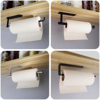 Self-Adhesive Toilet Roll Paper Holder Stainless Steel Organizers Bar Towel Ring Rail Rack Non-Drilling Toilet Bathroom Accessor