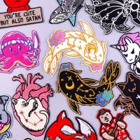 Japan Anime Patch Iron On Patches For Clothing Thermoadhesive Patches On Clothes Cartoon Animal Embroidery Patch Sewing Applique Haberdashery