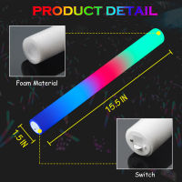 12153060pcs LED GLOW sticks BULK สีสัน RGB GLOW Foam Stick สำหรับคริสต์มาสวันเกิดงานแต่งงาน GLOW In The Dark PARTY Supplies