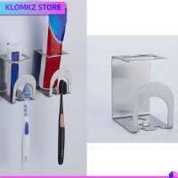 KLOMKZ 1 Pcs เหล็กไร้สนิม ที่วางแปรงสีฟันสำหรับห้องน้ำ ความจุแบริ่งที่แข็งแกร่ง มัลติฟังก์ชั่ ที่วางแปรงสีฟันติดผนัง ของใหม่ เงินสีเงิน ที่วางแปรงสีฟันในห้องอาบน้ำ ห้องน้ำในห้องน้ำ