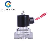 ✴✹ 3/4 Stainless Steel Normally Closed Solenoid Valve Pipeline control switch valve water valve For Water Oil Air 220V