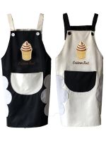 Apron Waterproof Sided Towel For Women Home Kitchen Oil-proof Cute Adult Bib Apron With Pocket Logo Print Aprons